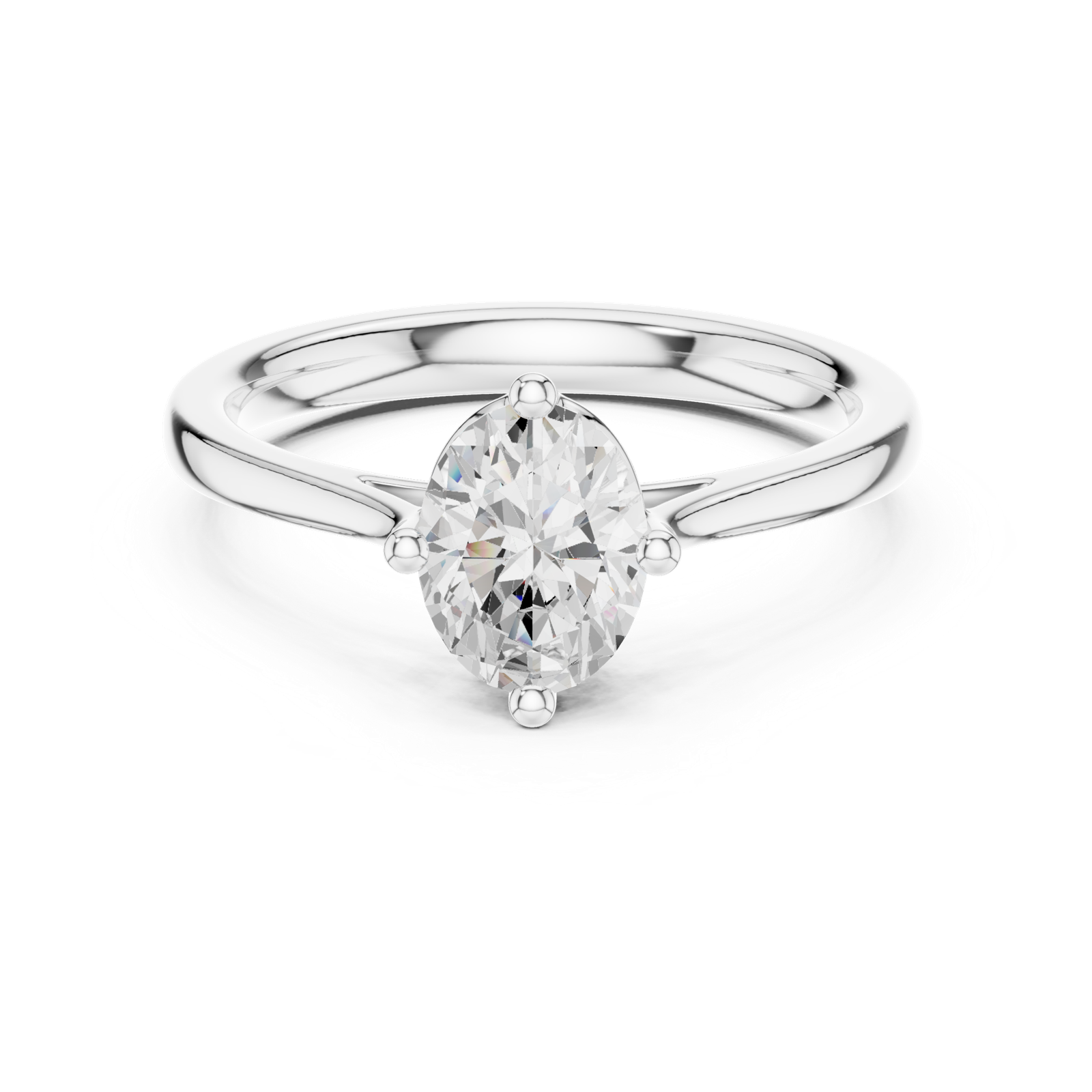 Gold Ring DDLR-569, White Gold, view 4