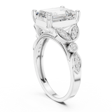 Gold Ring DDLR-392, White Gold, view 1