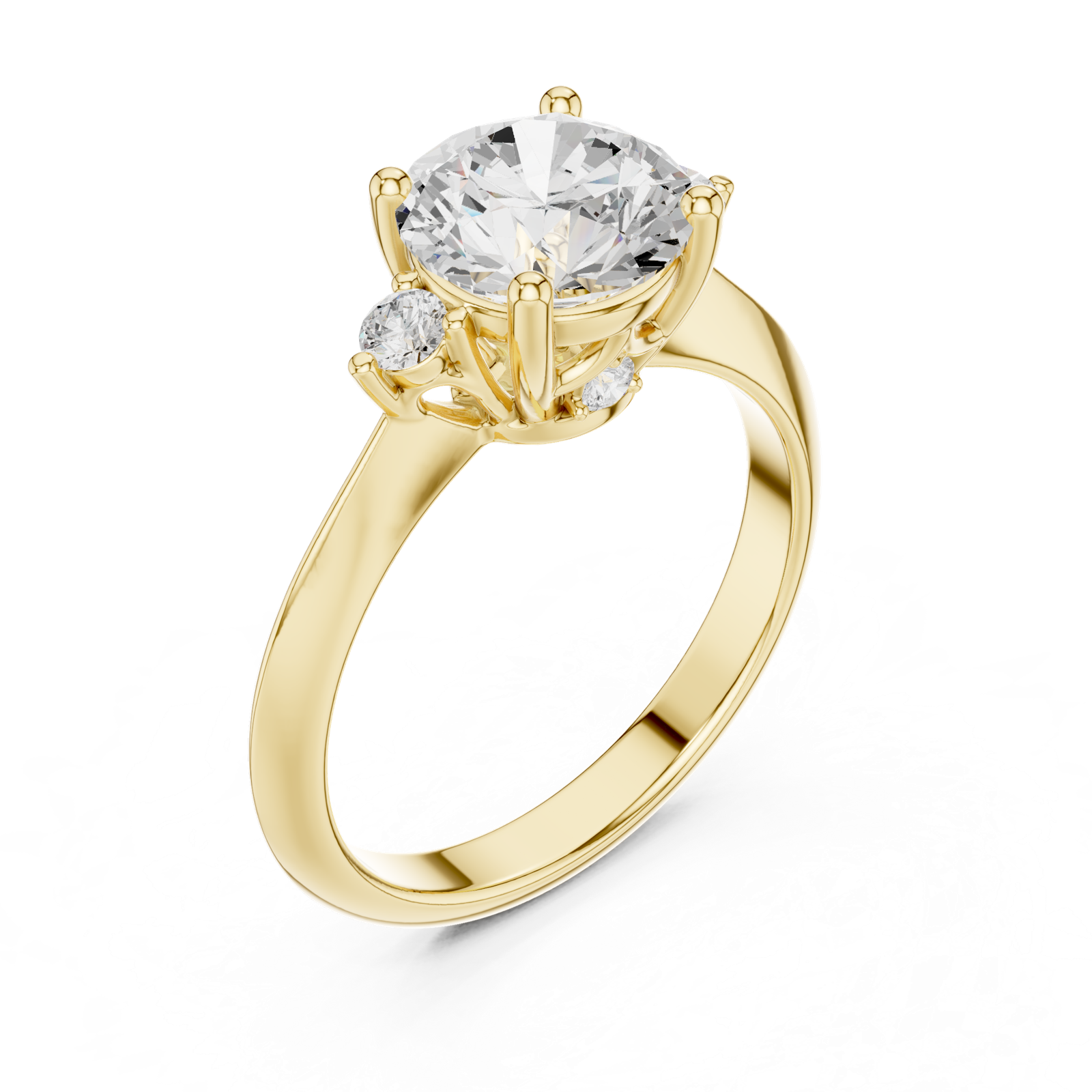 Gold Ring DDLR-278, Yellow Gold, view 2