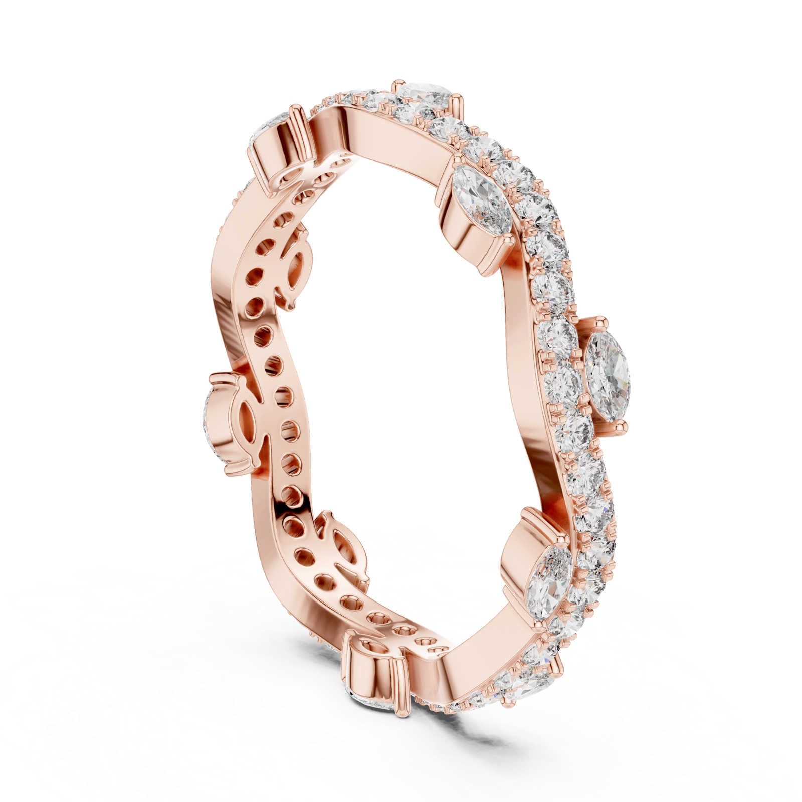 Gold Ring DDLR-237, Rose Gold