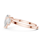 Gold Ring DDLR-1093, Rose Gold, view 3