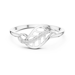 Gold Ring DR-6251, White Gold, view 4
