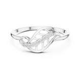 Gold Ring DR-6251, White Gold, view 4