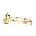 Gold Ring DDLR-840, Yellow Gold, view 3