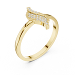 Gold Ring DDLR-663, Yellow Gold, view 2