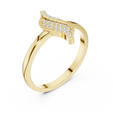 Gold Ring DDLR-663, Yellow Gold, view 2
