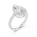 Gold Ring DDLR-747, White Gold, view 2