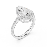 Gold Ring DDLR-747, White Gold, view 2