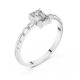 Gold Ring ALR-171, White Gold, view 2