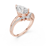 Gold Ring DDLR-059, Rose Gold, view 2