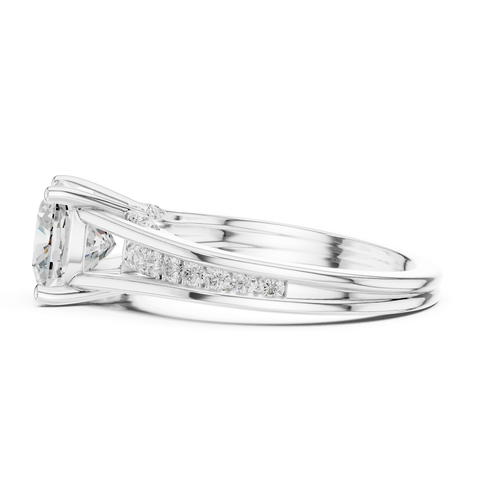 Gold Ring DDLR-993, White Gold, view 3