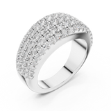 Gold Ring L03-02, White Gold, view 2