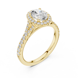 Gold Ring DDLR-910, Yellow Gold, view 2