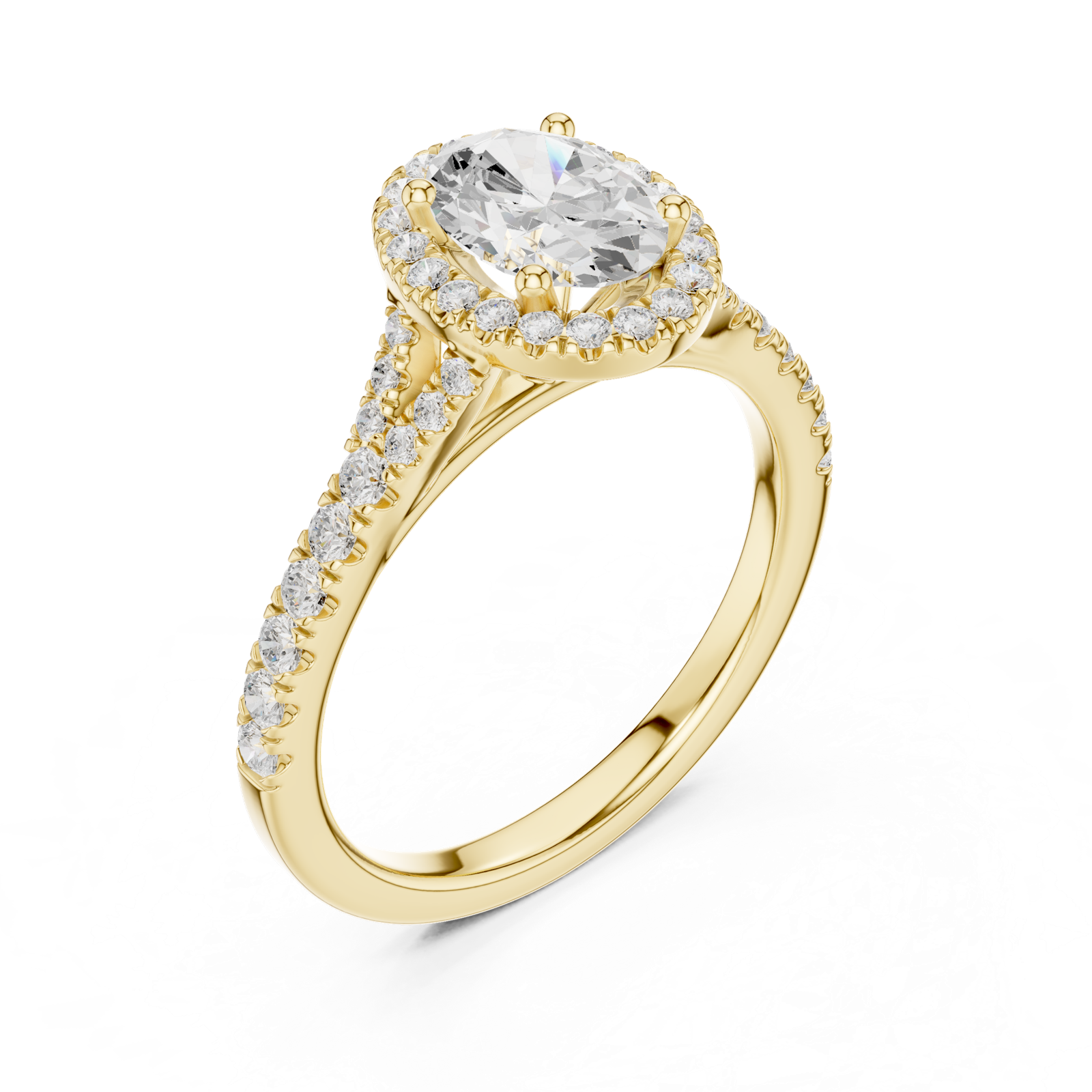 Gold Ring DDLR-910, Yellow Gold, view 2