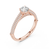 Gold Ring LR-0317, Rose Gold, view 2