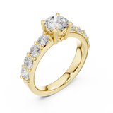 Gold Ring DDLR-655, Yellow Gold, view 2