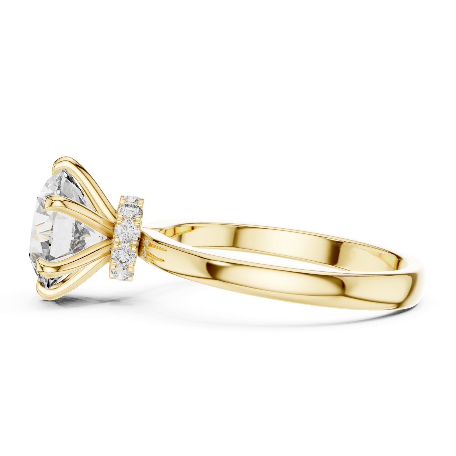 Gold Ring LR-0171, Yellow Gold, view 3