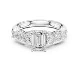 Gold Ring DDLR-702, White Gold, view 4