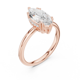 Gold Ring DDLR-926, Rose Gold, view 2