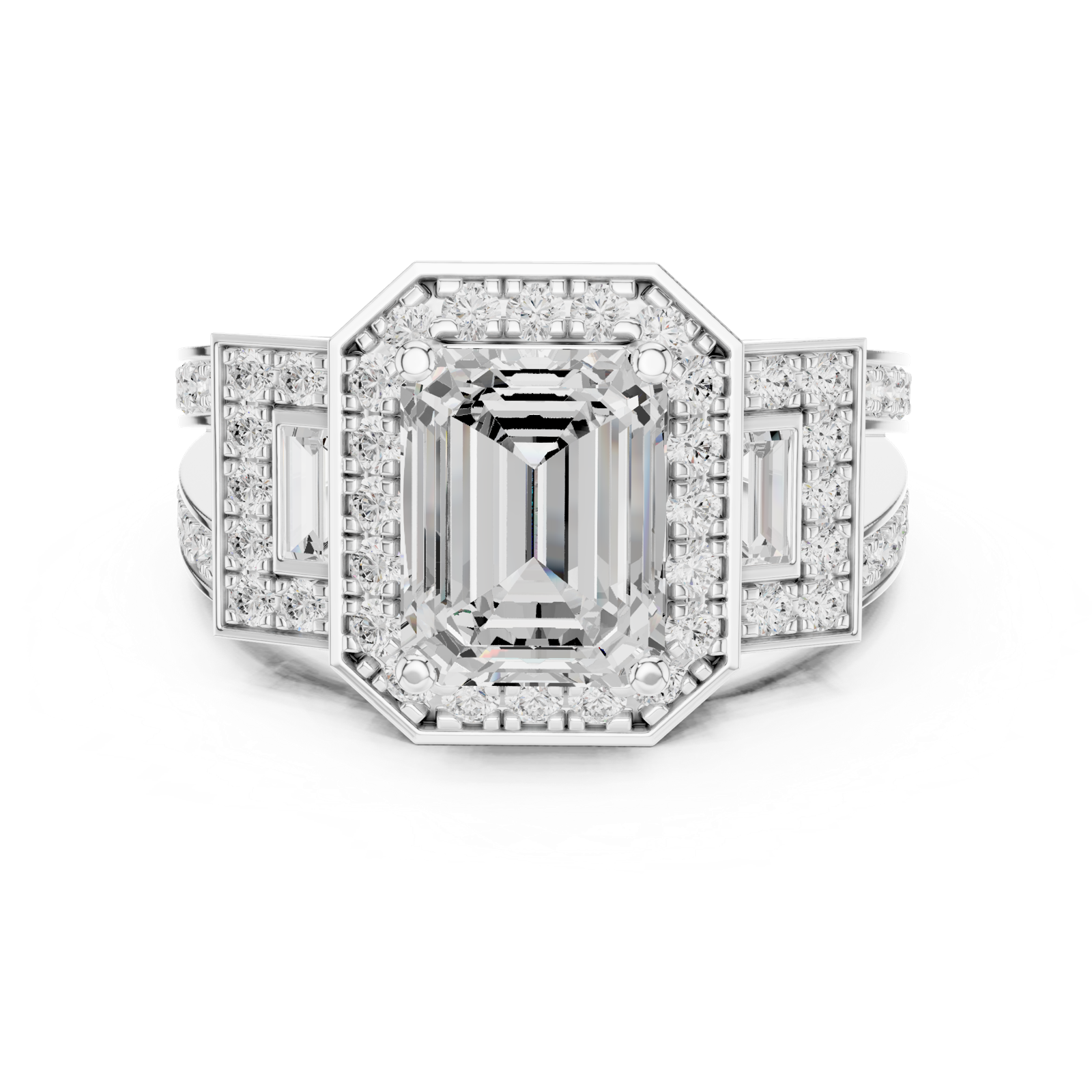Gold Ring DDLR-1050, White Gold