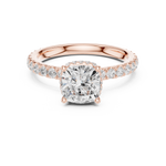 Gold Ring DDLR-873, Rose Gold, view 4
