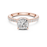 Gold Ring DDLR-873, Rose Gold, view 4