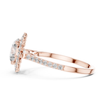 Gold Ring DDLR-062, Rose Gold, view 3