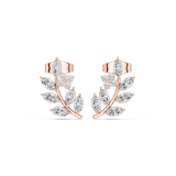 Gold Earrings Earring, Rose Gold, view 4