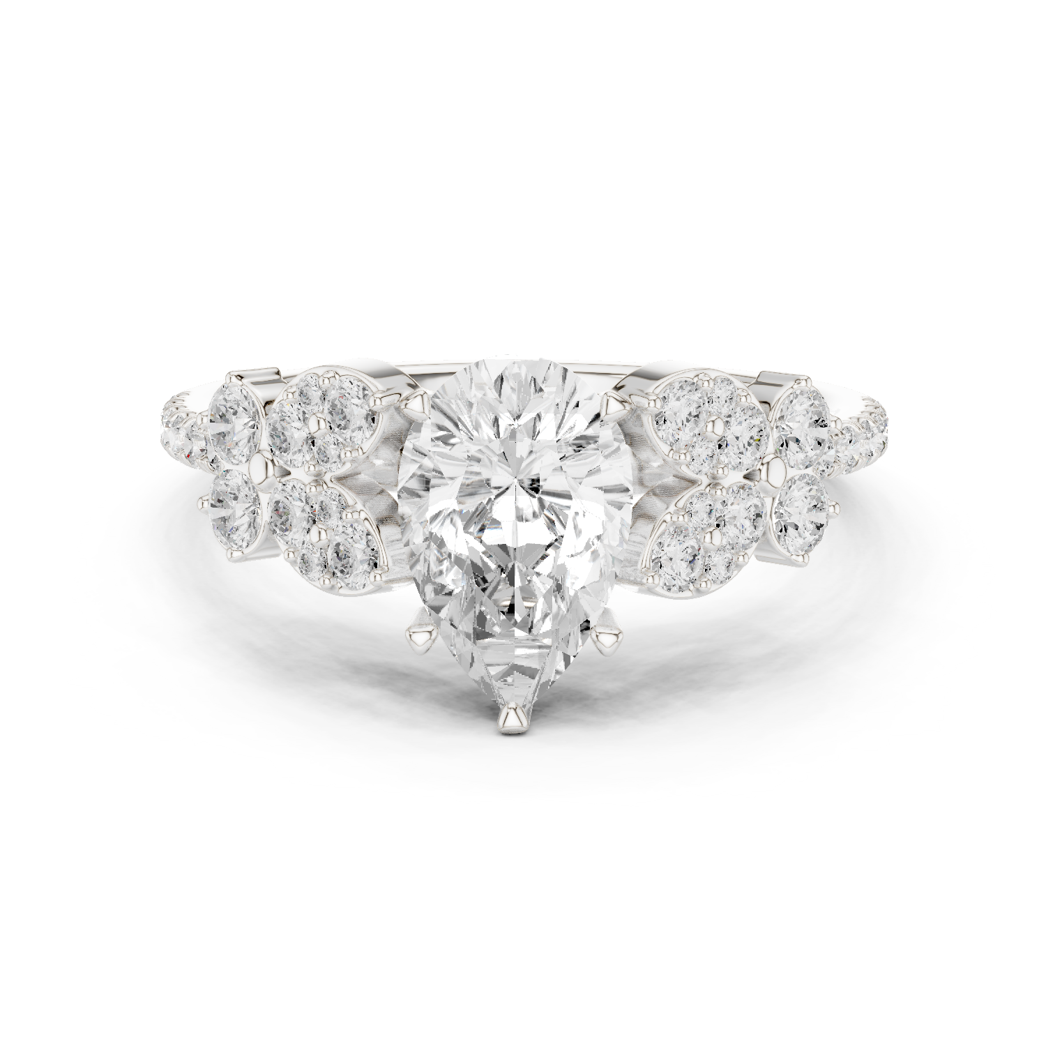 Gold Ring DDLR-1083, White Gold