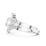 Gold Ring DDLR-436, White Gold, view 3