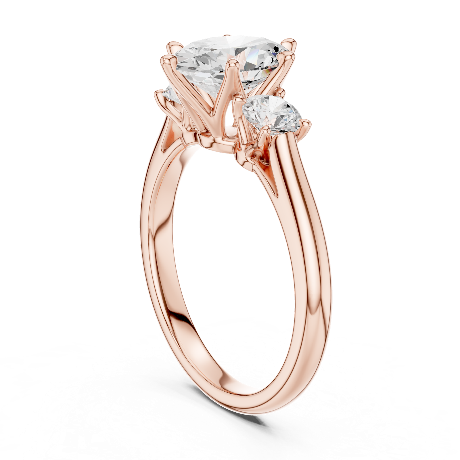 Gold Ring DDLR-895, Rose Gold, view 1
