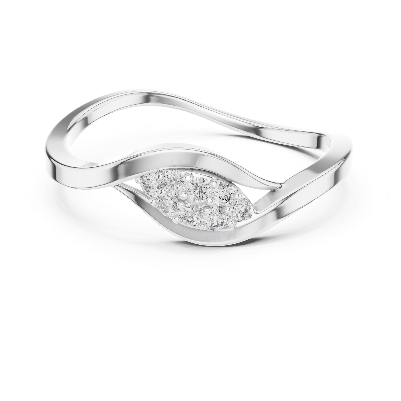 Gold Ring 1 (165), White Gold, view 4