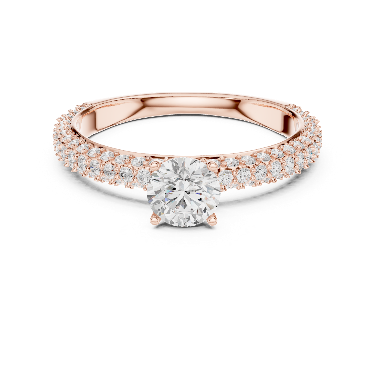 Gold Ring LR-0288, Rose Gold, view 4