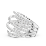 Gold Ring DDLR-855, White Gold, view 3