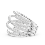 Gold Ring DDLR-855, White Gold, view 3