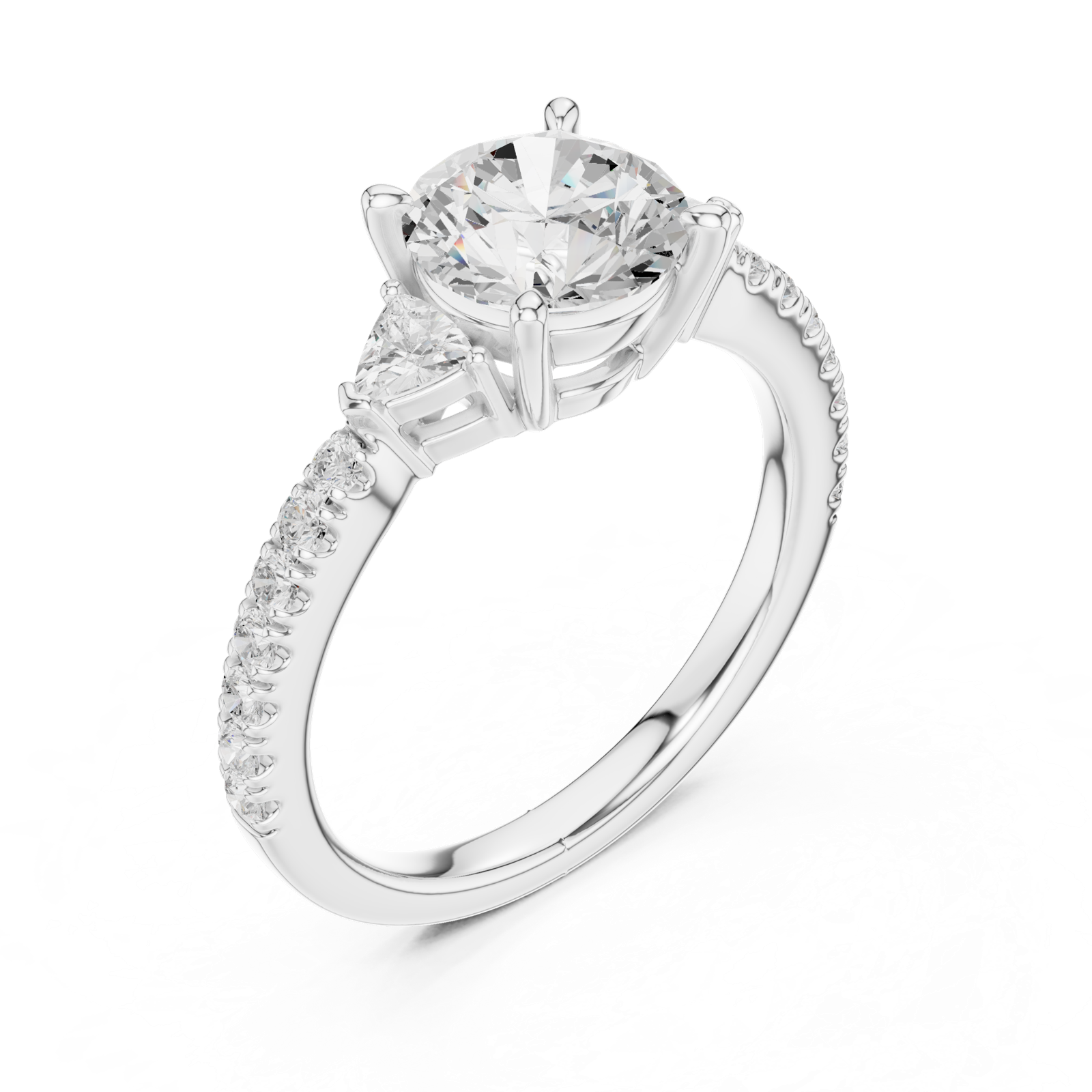 Gold Ring DDLR-897, White Gold, view 2