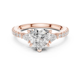 Gold Ring DDLR-858, Rose Gold, view 4