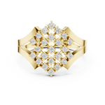 Gold Ring DDLR-461, Yellow Gold, view 4
