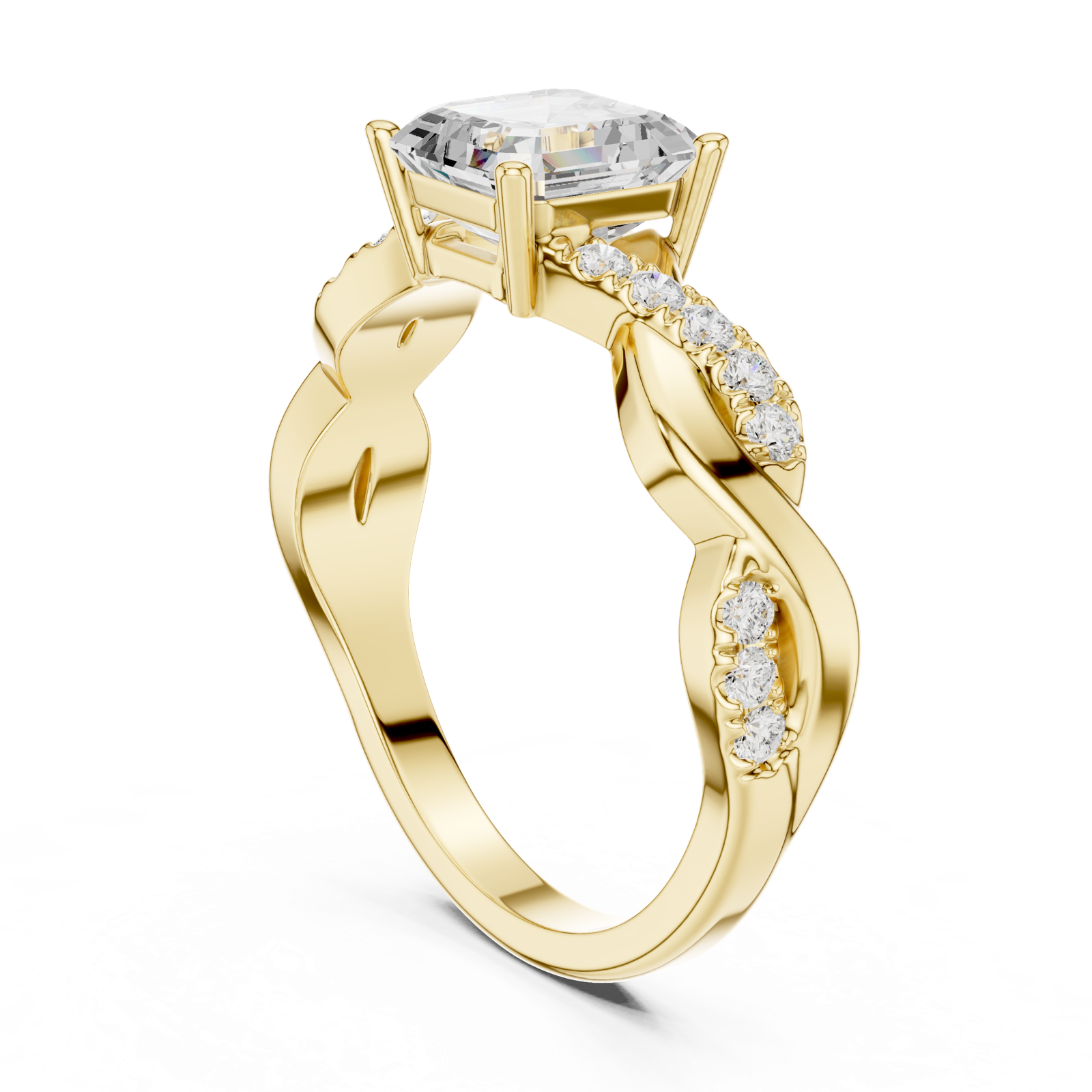 Gold Ring DDLR-1112, Yellow Gold, view 1