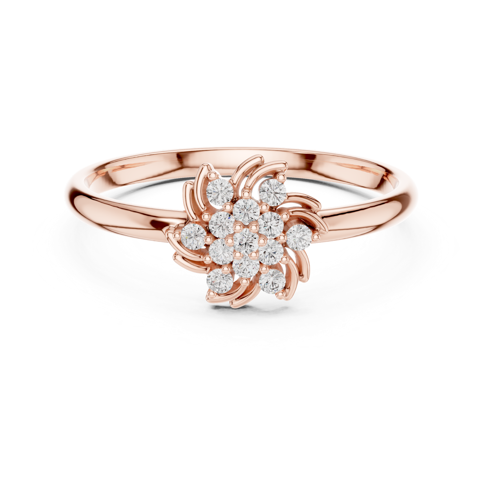 Gold Ring 1 (422), Rose Gold, view 4