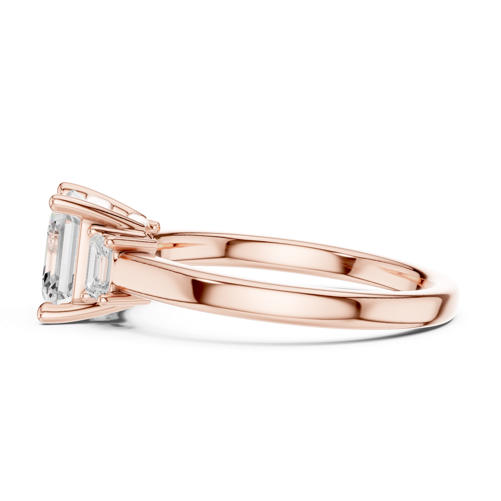 Gold Ring DDLR-867, Rose Gold, view 3