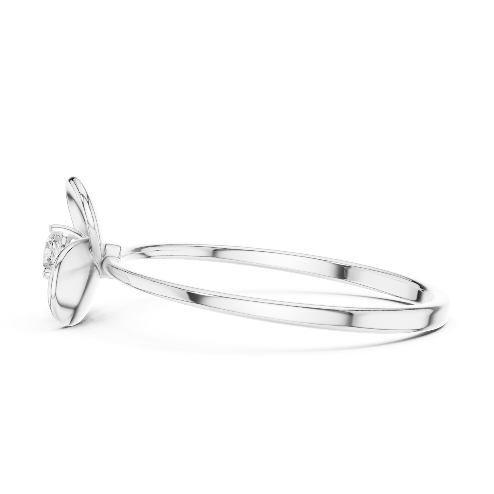 Gold Ring 1 (192), White Gold, view 3