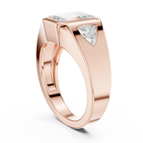 Gold Ring DDLR-285, Rose Gold, view 1