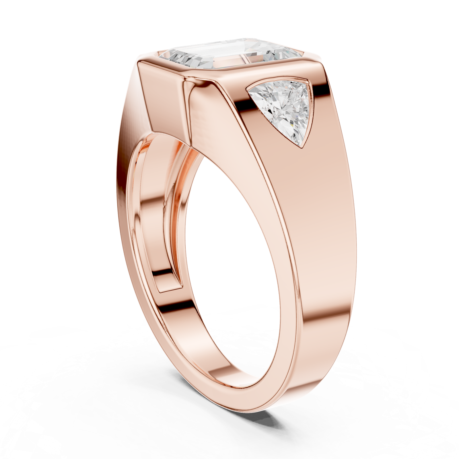 Gold Ring DDLR-285, Rose Gold, view 1