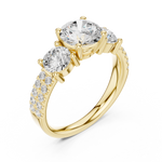 Gold Ring DDLR-715, Yellow Gold, view 2
