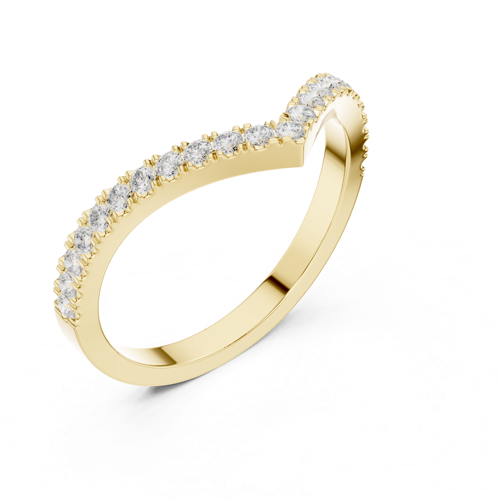 Gold Ring DDLR-1117, Yellow Gold, view 2