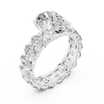 Gold Ring DDLR-198, White Gold, view 2