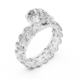 Gold Ring DDLR-198, White Gold, view 2