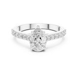 Gold Ring HLR-48, White Gold