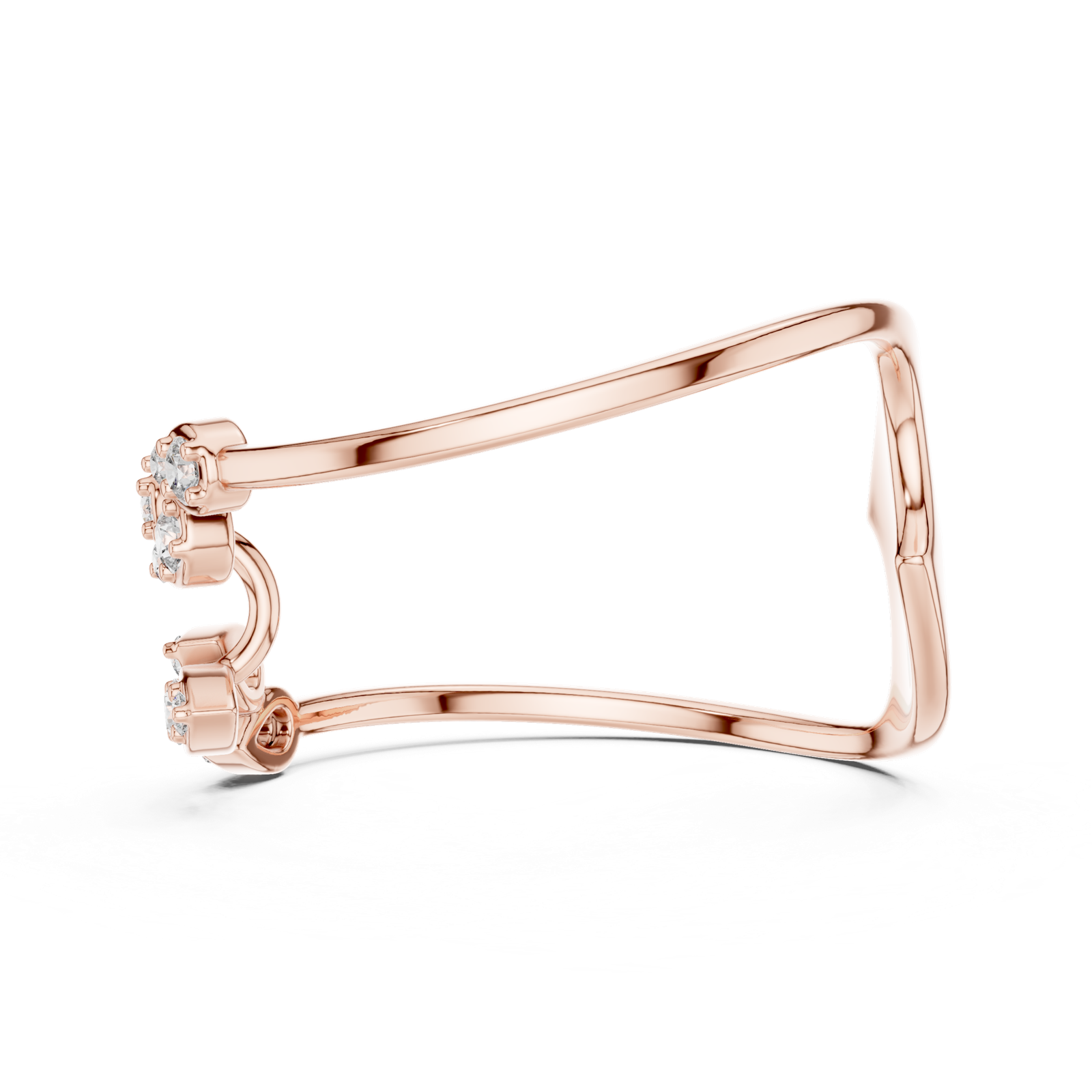 Gold Ring 1 (258), Rose Gold, view 3